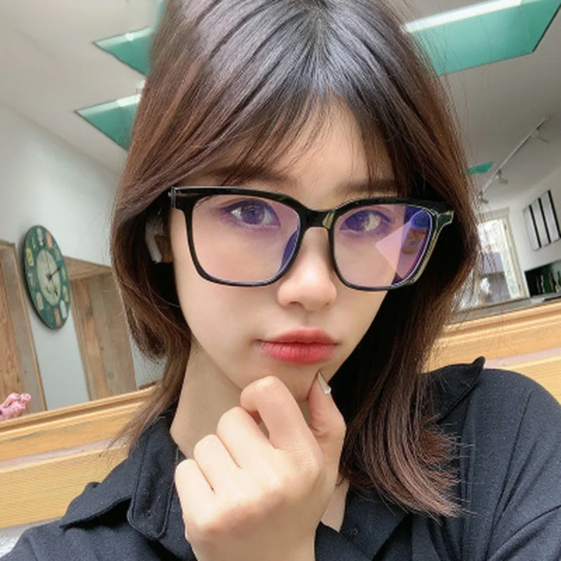Anti Blue Light Glasses Unisex Computer Gaming Eyeglasses Fashion Men Women Eyewear Frame Comfort Blue Ray Blocking Clear Lens 3