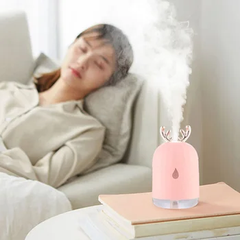 

USB Mini Large Capacity Antler Humidifier Office Bedroom Aroma Car Air Purifier