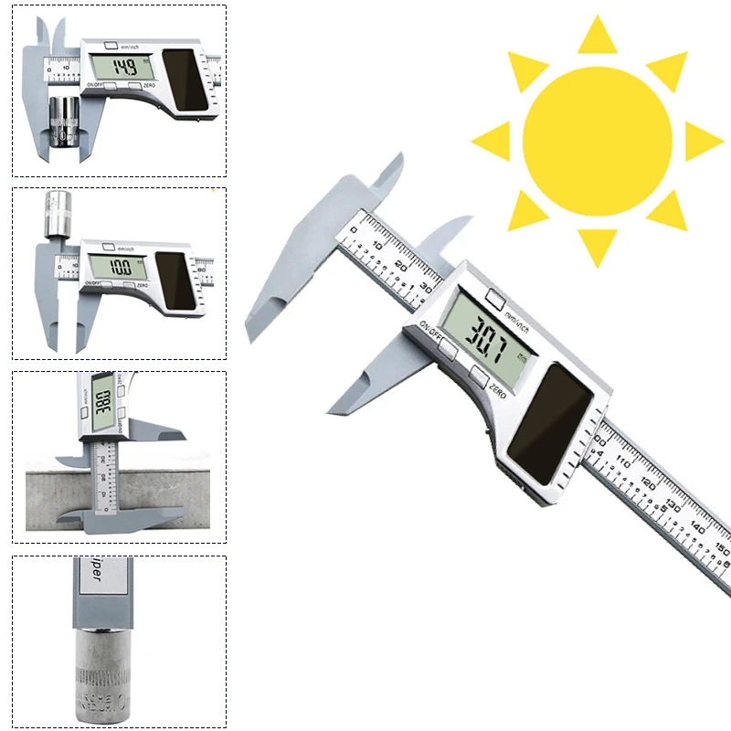 Solar Powered Digital Caliper