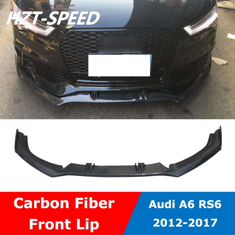 Labbro Pala Paraurti Anteriore In Fibra Di Carbonio Per Audi A6 Modifica Kit Carrozzeria Rs6 2012-2017
