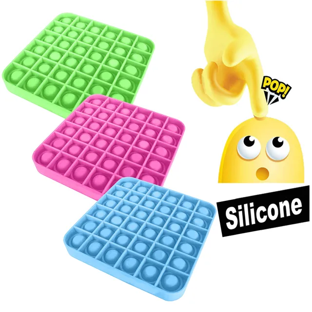 Śmieszne zabawki typu Fidget proste dołek Poppit zabawka bańka Pop