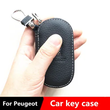 

Car Key protective Fob Cover Fits For Peugeot 206 207 208 2008 307 308 3008 408 508 keychain Key case wallet accessories