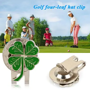 

Decoration Sign Magnetic Golf Hat Clip Storage Clover Alloy Protect Outdoor Golf Cap Clip Sports Gift Durable Club