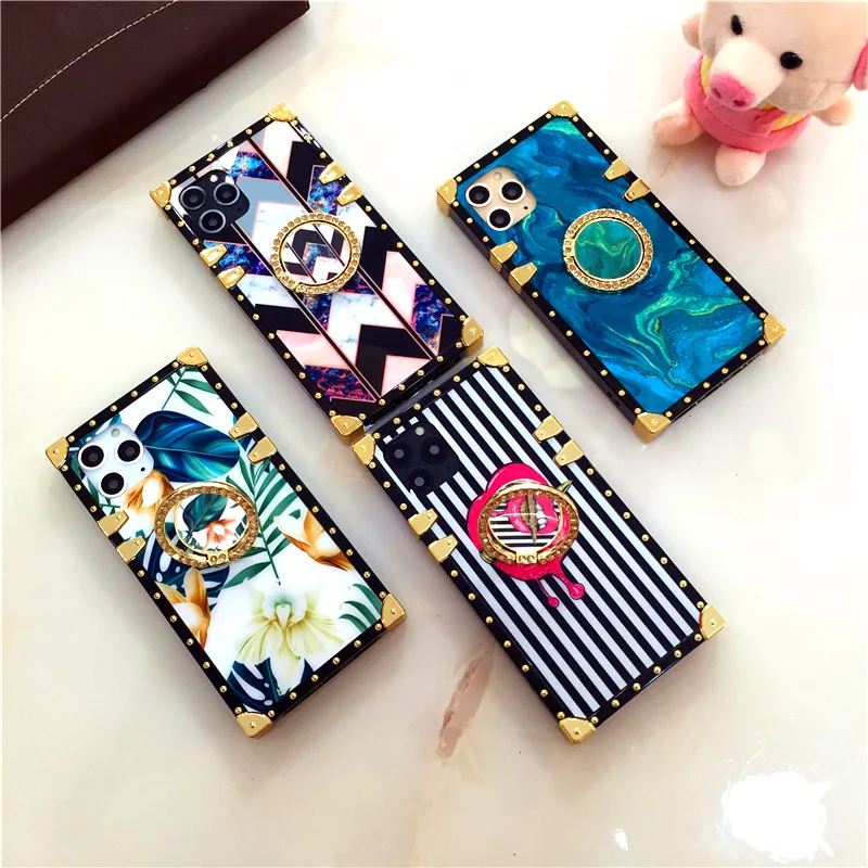 Модный чехол для iphone XS Max X XR в стиле ретро с изображением губ, цветов и растений, квадратный чехол, чехол для телефона s для iphone 11 PRO MAX 7 8 Plus 6 6S Plus