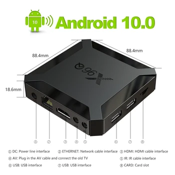 

X96Q Smart TV Box Android 10 Allwinner H313 Quad Core 2GB 16GB Support 4K Netflix Youtube Set Top Box 10.0 Media Player mini