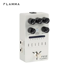 FLAMMA FS02 педаль реверберации стерео педаль эффектов для электрической гитары ревербератор с пружинным ревербератором истинное отключение памятный предустановленный троп FLAMMA FS02 педаль реверберации стерео педаль эффектов для электрической гитары ревербератор с пружинным ревербератором истинное отключение памятный предустановленный троп