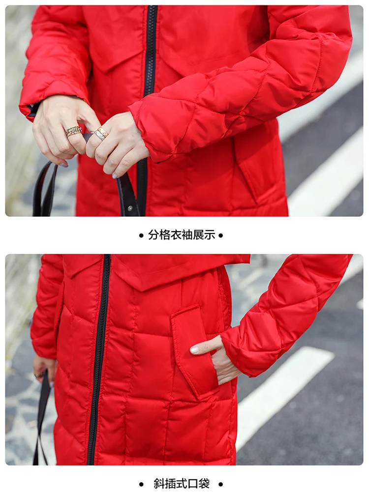Женская куртка зимняя с принтом зимняя Двусторонняя одежда парка пальто толстая теплая большой меховой воротник Повседневная парка с капюшоном куртка
