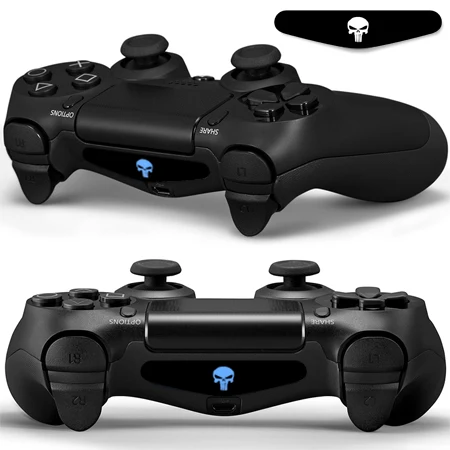 10 шт./партия Модный пользовательский PS4 Геймпад Светодиодная панель наклейки для Playstation 4 Dualshock контроллер световая панель крышка наклейки