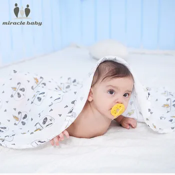 

Muslin baby Swaddle blanket Baby Swaddle Newborn Baby Bath Towel Swaddle Blankets Multi Designs Functions Baby Wrap 120*120cm