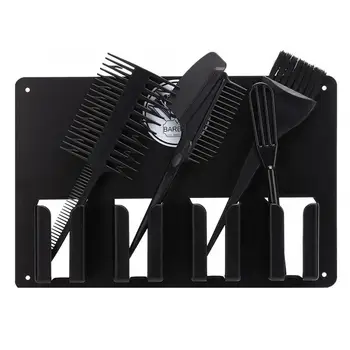 

2pcs/Set Wall-mounted Barber Hair Clipper Storage Rack Salon Tool Holder Stand Shelf Hair Removal Machine Display Rack