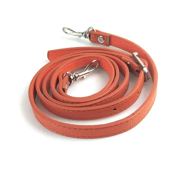 New 138cm Long PU Leather Shoulder Bag Strap bag Handles DIY Replacement Purse Handle for Handbag Belts Strap Bag Accessories 18 (orange 120cm)