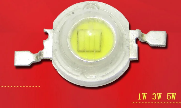 10pcs led lamp beads 1W lamp beads 1W3W5W  power lamp beads car lights flashlight miner's lamp vertical white light spotlight