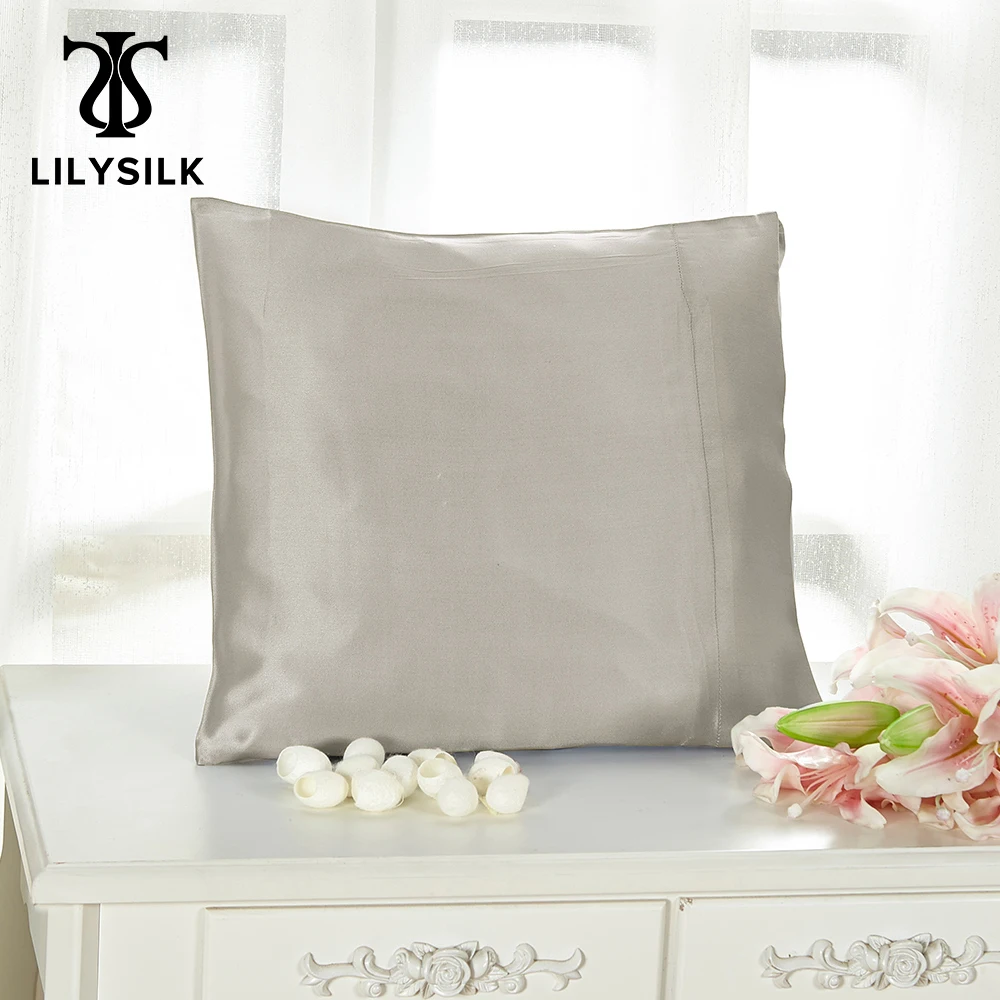 LILYSILKPillowcasePure100SilkNaturalforHairMulberry40x40cm