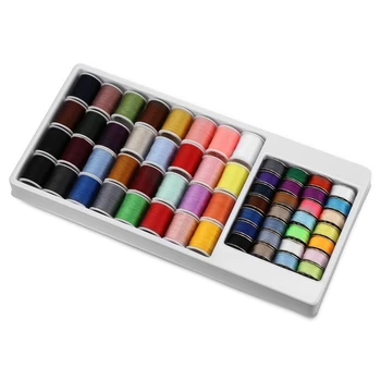 

60PCS Needlework Sewing Thread Spools 100% Polyester Mixed Colors Assorted Kit