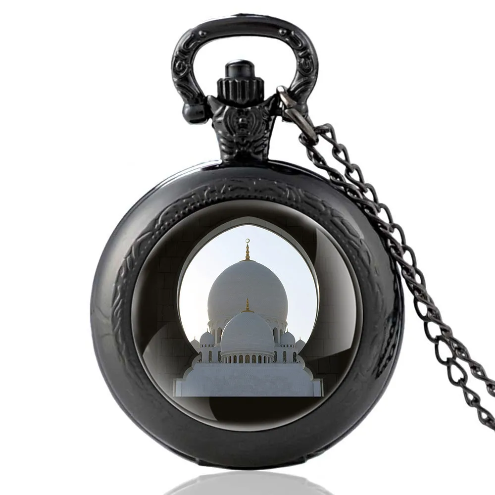 

FAITHEASY Clip-on 35mm Full Hunter Quartz Engraved Fob Retro Pendant Pocket Watch Chain Gift