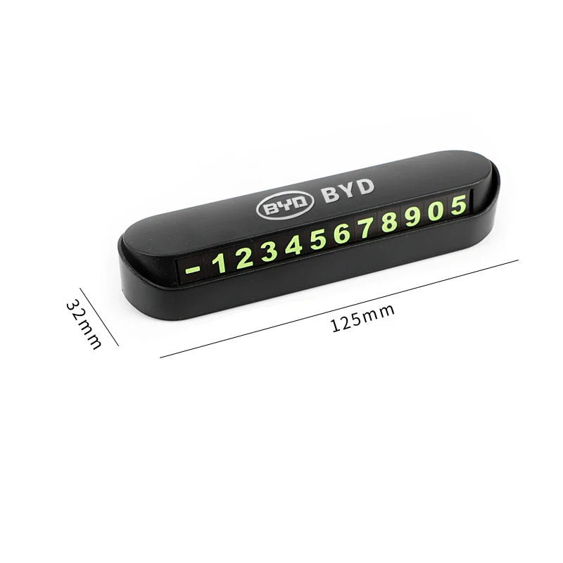 Car Temporary Parking Card Phone Number Card Plate Sticker For BYD F3 F0 S6 F3R F0 F 3 Car Styling Accessories car parking card sticker