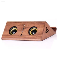 Портативный BT Индукционная Акция бамбуковый деревянный материал динамик с AUX режимом для мобильного телефона