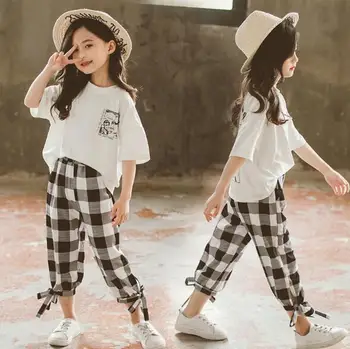 

Summer Girls Clothes 2020 Children Clothing Set Little Girls Fashion Kids Outfit Casual Costume 3- 12 Years T-Shirt+Casual Pants