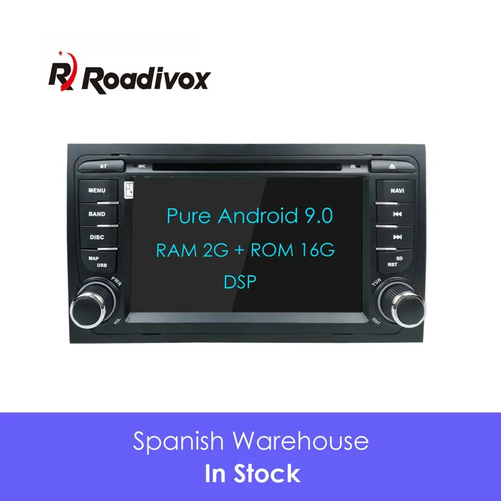 

2 DIN Android 9.0 Car DVD Radio GPS Player for Audi A4 S4 RS4 B6 B7 car multimedia autoradio stereo navigation head unit