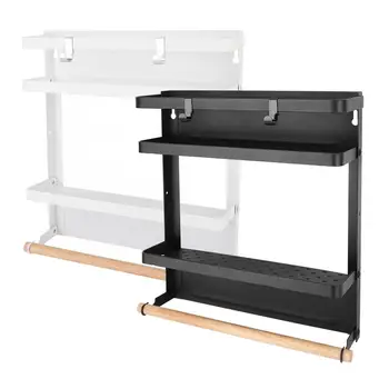 

Multi-Functional Kitchen Refrigerator Storage Rack Folding Magnet Refrigerator Rack Hanging Storage Rack Refrigerator Shelf