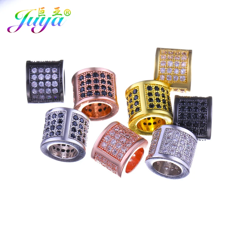 Металлические бусины Распорки Juya DIY микрозакрепка шампанское циркониевые