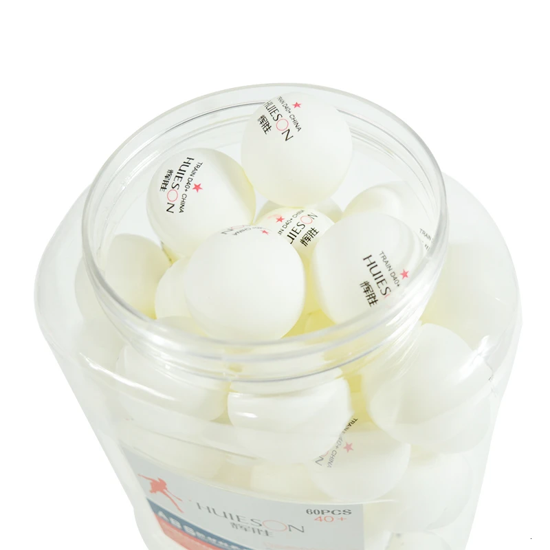 Huieson 60PcsBarrel One Star ABS Plastic Table Tennis Training Balls 40mm+ 2.8g New Material Ping Pong Balls D40+ for Teenagers