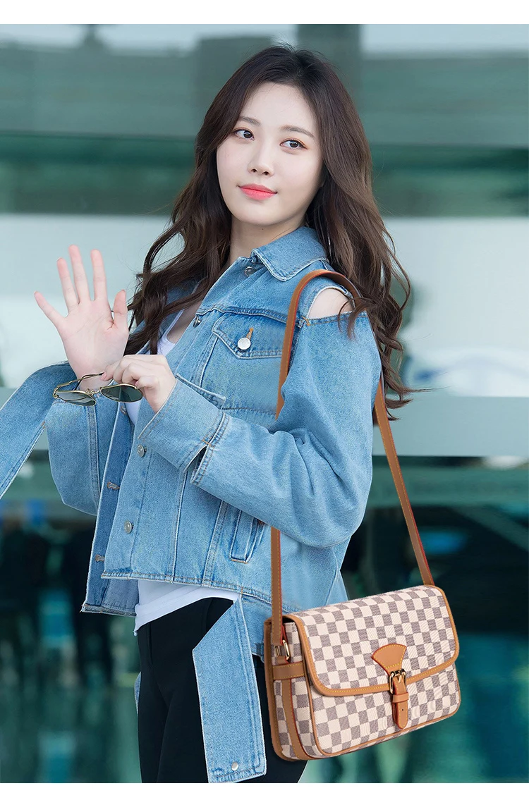 Европейская и американская Повседневная модная женская сумка через плечо, сетчатая дизайнерская роскошная женская сумка, вместительная сумка через плечо из искусственной кожи