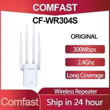 Comfast-repetidor de señal WIFI inalámbrico CF-WR304S, 300M, 4x3dBi, antena, 802.11N/B/G, extensor de rango