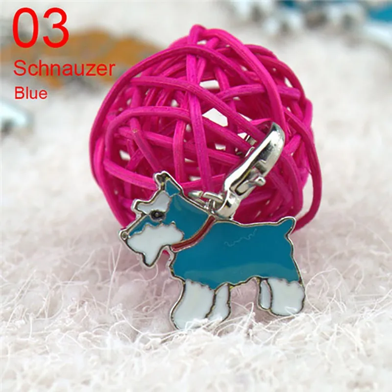 Dog Shaped Tag Dog Collar Pendant Pet Collar Charm Accessories Cute Key Buckle With Durable Clip