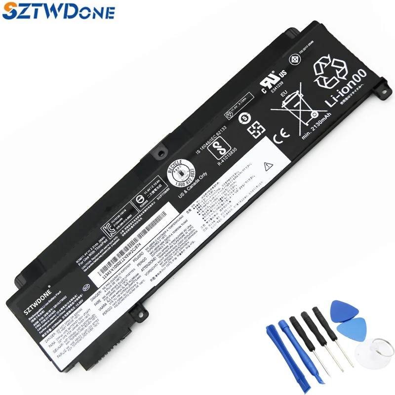 Аккумулятор SZTWDONE 01AV405 для ноутбука Lenovo ThinkPad T460S T470S 01AV406 01AV408 SB10J79002 SB10J79003 SB10J79004 |