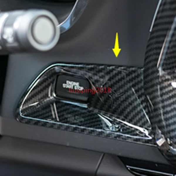 Углеродное волокно автомобиля старт стоп двигатель Кнопка Крышка Накладка для Chevrolet Camaro