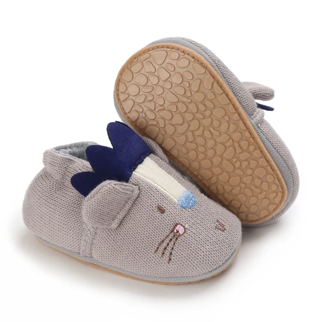 Infant Newborn Baby Girls Princess Non-Slip Floral Border Shoes Toddler Baby Soft PU Leather Prewalker Shoes Solid First Walkers C-721 Grey