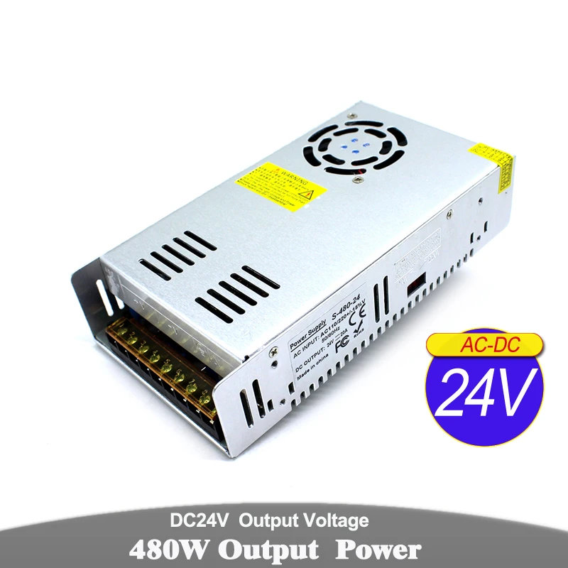 Профессиональный DC 24V 120W 150W 180W 200W 250W 360W 400W 480W Трансформаторы освещения AC к DC24V