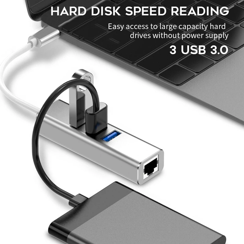 Usb-хаб 3,0 многопортовый USB 4/3 порт USBC концентратор высокая скорость передачи 5 Гбит/с usb-разветвитель type-C для ПК MacBook Pro samsung