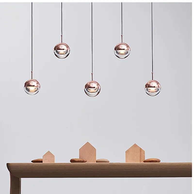rose gold pendant light