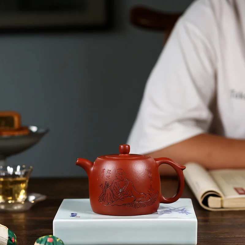 

Yixing Zisha teapot expert collects old Zhu nifei's Jinglan teapot by hand, 230cc raw ore teapot and tea set