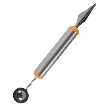 

Practical fruit digger Home fruit plate tool fruit carving knife digging ball stainless steel fruit god