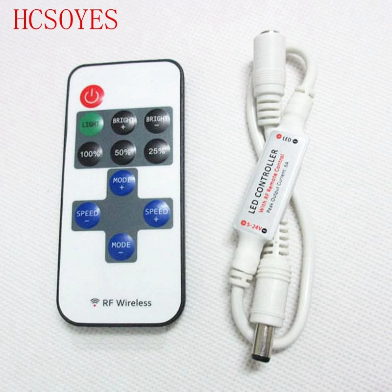 RGB Светодиодная лента мини контроллер Диммер ИК инфракрасный RF беспроводной