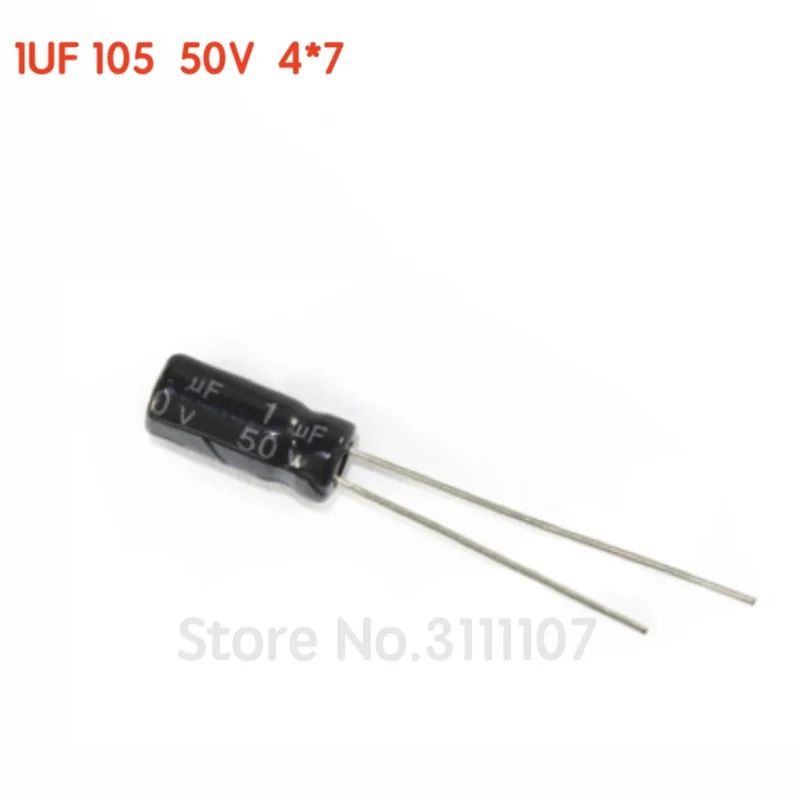 Nichicon USW1H010MDD Audio Kondensator 1uF 50V 4x7mm RM1,5 85