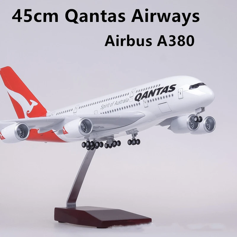 45 см Qantas Airways Airbus A380 игрушки самолеты модель самолета австралийские авиалинии с