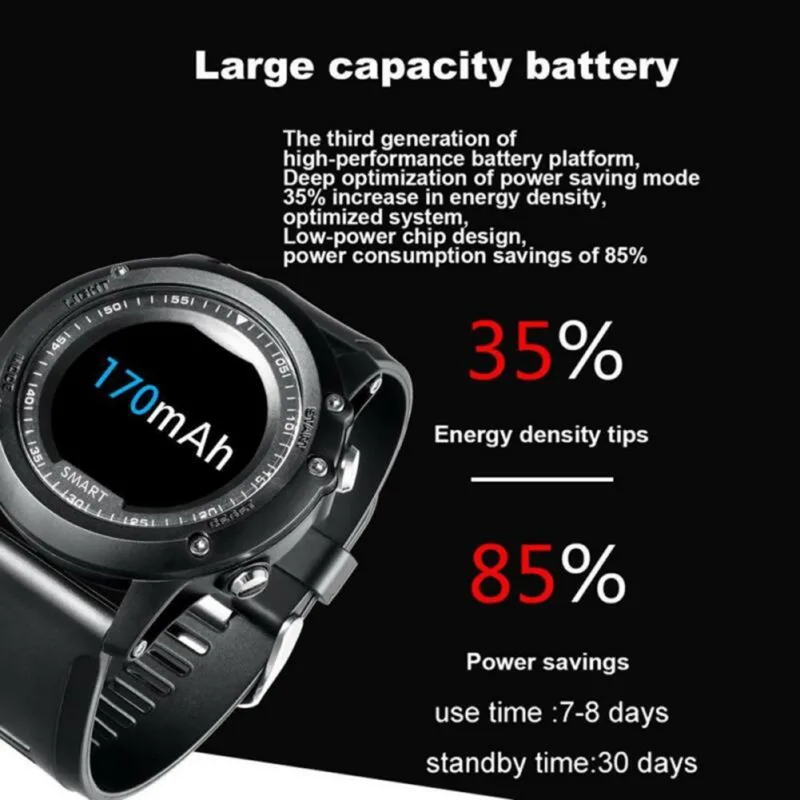 Color Screen Three Anti-Smart Wristband Bluetooth Round Screen Waterproof Sports Fitness Smart Wristband Business Intelligence