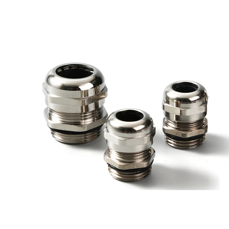 304 Stainless Steel Metal Electric Cable Gland Wire Fitting PG7/PG9/PG11/PG13.5/PG16/PG19/PG21/PG25 Waterproof Wire Connector