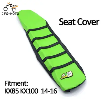 

Motorcycle Rubber Striped Leather Soft Grip Gripper Skin Seat Cover For Kawasaki KX85 KX100 KX 85 100 2014 2015 2016 Dirt Bike