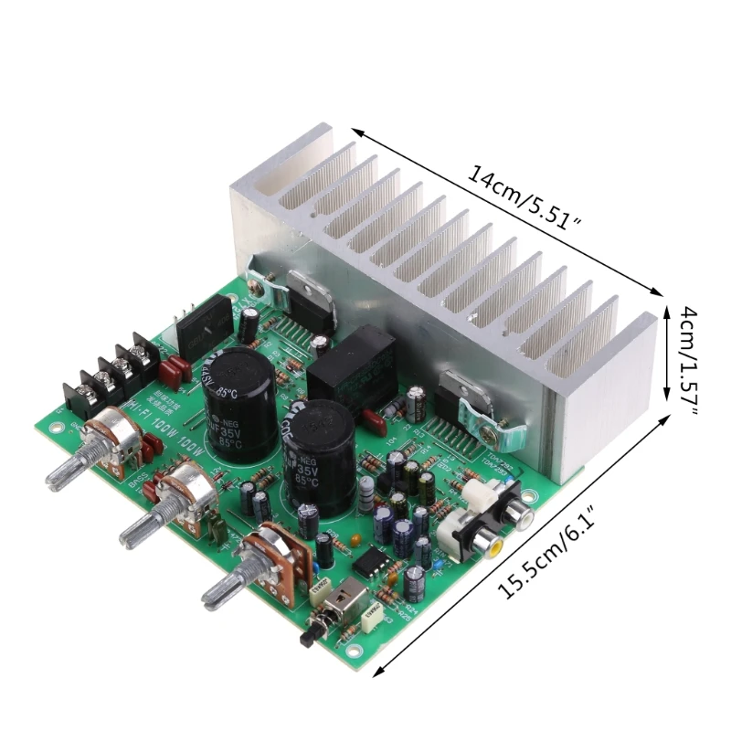 100Wx2 высокомощный 2 0 канальный усилитель звука Громкоговоритель TDA7294 платы