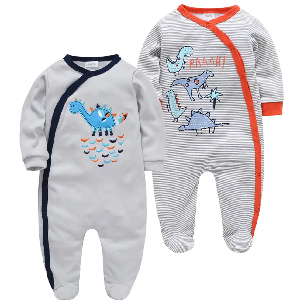 Kavkas Pyjama Body Pour Bebe Fille 2 Pieces Lot Vetements Pour Bebe Manches Longues 100 Coton Mono Imprime Dessin Anime Nouvelle Salopette Pour Bebe Aliexpress