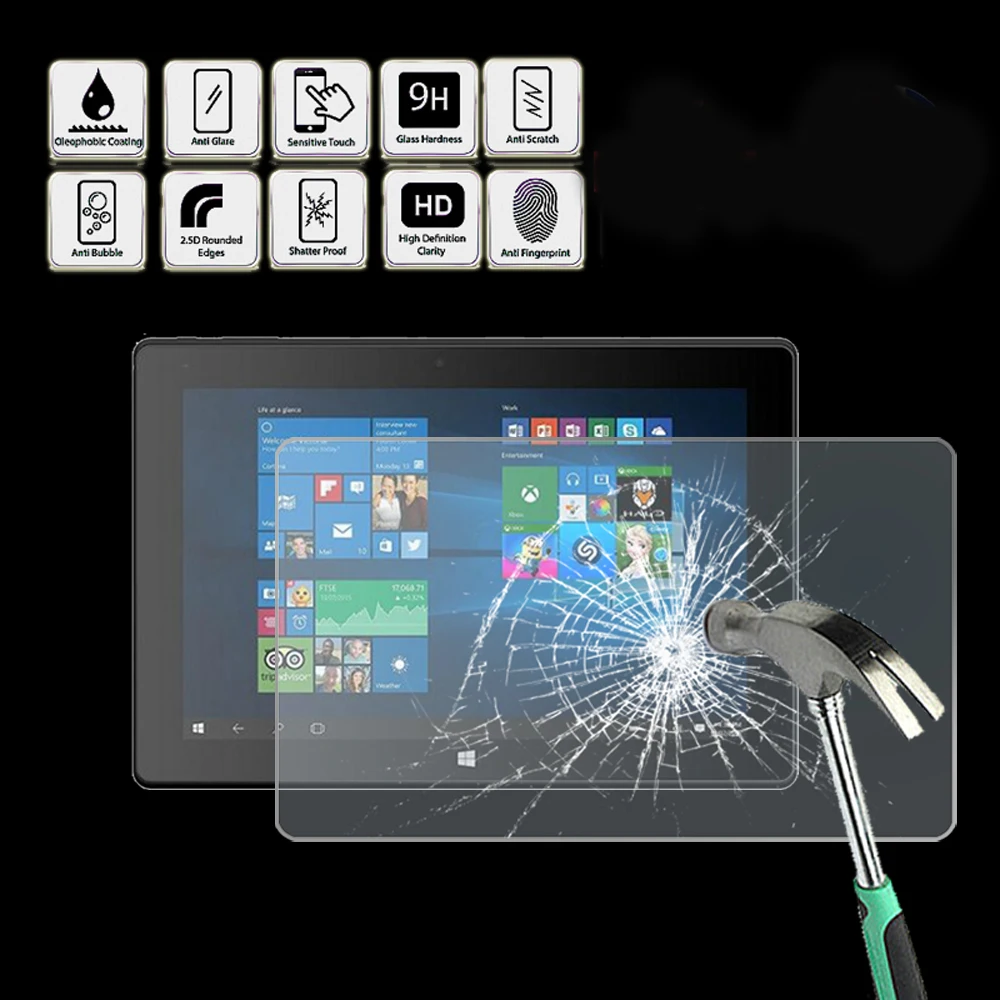 

For Linx 10V64 10 Inch - Tablet Tempered Glass Screen Protector Cover HD Quality Screen Film Protector Guard Cover