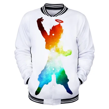 

New Print DRAGON BALL 3D Baseball jacket men women Streetwear Fashion Fall Winter 3D RAGON BALL Baseball uniform boys white Tops