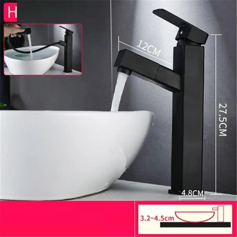 Tap Kran Rubinetto Bagno Waterfall Preta Basin Cuba Robinet Salle De Bain Grifo Lavabo Banheiro Torneira Bathroom Sink Faucet