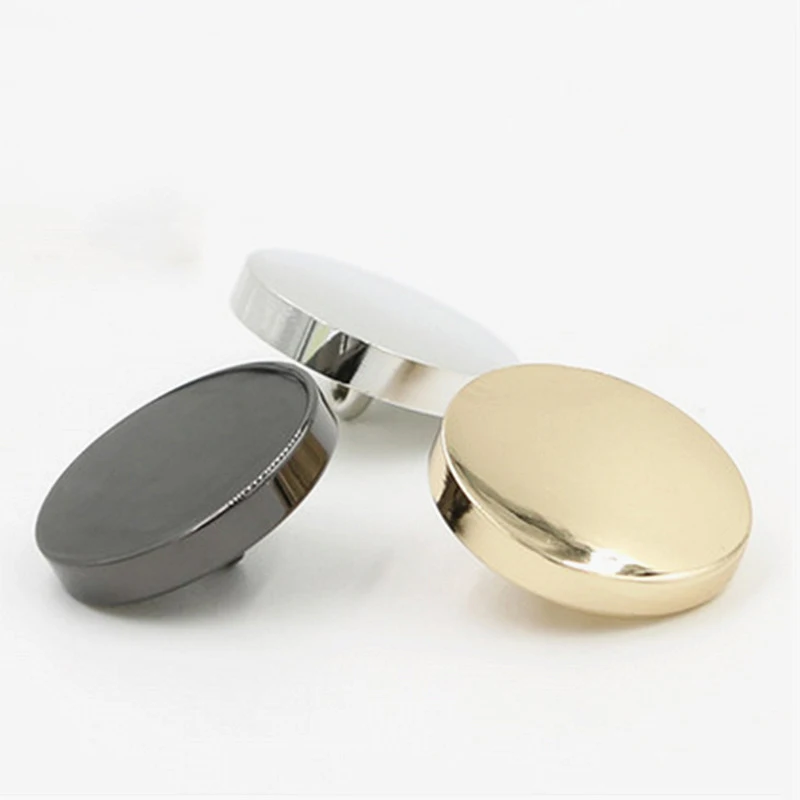 10pcs Gold Black Silver Flat Shirt Clothes Metal buttons Outerwear Buckle DIY Sewing Accessories Overcoat Woman Snap Button 5