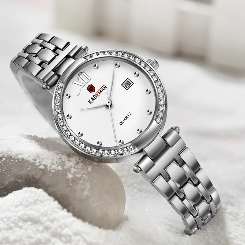 New 2020 Women Famous Design Dress Elegant Lady Wristwatch TOP Brand KADEMAN Waterproof Female Business Girl Gifts Casual Clock